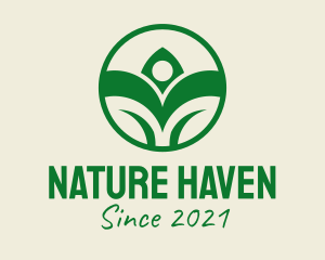 Green Nature Farmer logo design