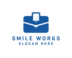 Mobile Travel Briefcase logo design