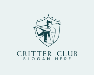 Golf Athlete Sports logo design