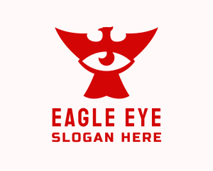 Red Phoenix Eye logo design