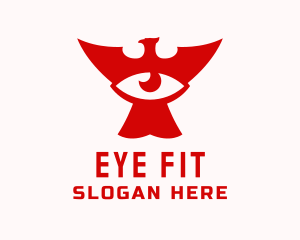 Red Phoenix Eye logo design