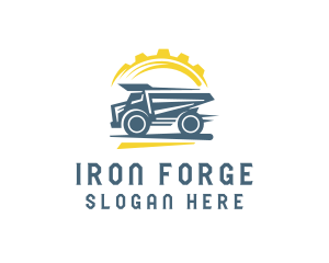 Construction Machinery Truck logo design