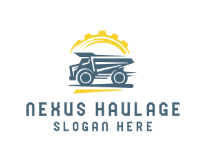 Construction Machinery Truck logo design