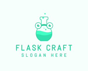 Medical Chemist Flask logo design