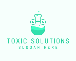 Medical Chemist Flask logo design