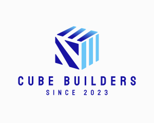 Digital Technology Cube  logo design