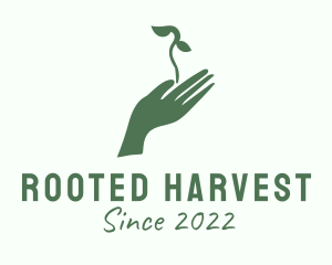 Hand Plant Gardening Sprout  logo design