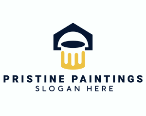 Paint Bucket House Maintenance logo design