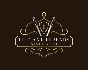 Elegant Sewing Needle logo design