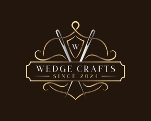 Elegant Sewing Needle logo design