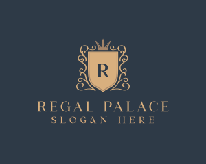 Regal Crown Shield logo design