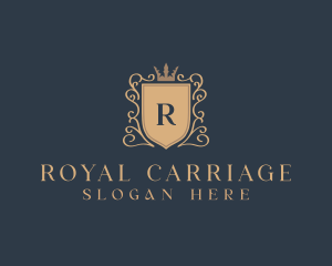 Regal Crown Shield logo design