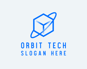 Tech Orbit Cube logo design