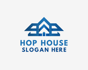 Modern House Roof logo design