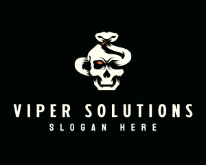 Skull Snake Venom logo design