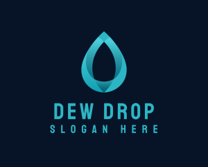Marine Water Droplet logo design