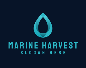 Marine Water Droplet logo design