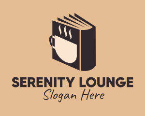 Hot Coffee Book  logo design