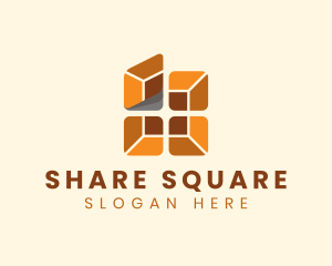 Square Tile Flooring logo design