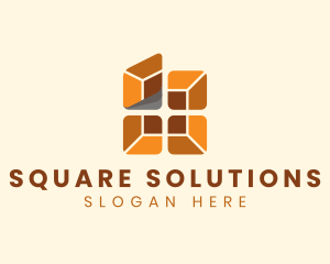 Square Tile Flooring logo design