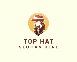 Gentleman Suit Investigator logo design