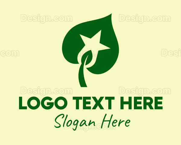 Seedling Leaf Star Logo