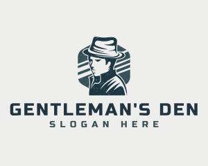 Man Detective Hat logo design