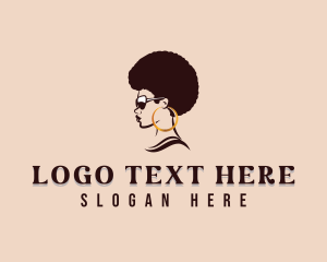 Shade - Afro Woman Beauty logo design