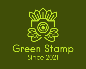 Green Leaf Camera logo design