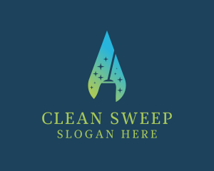 Cleaning Mop Housekeeping logo design