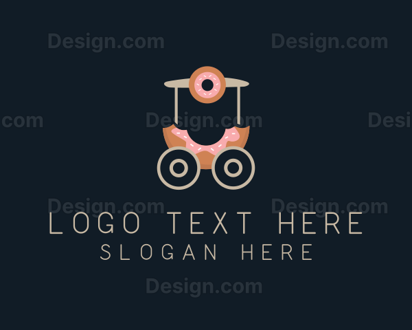 Donut Food Cart Logo