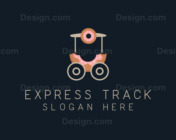 Donut Food Cart Logo