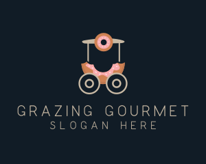 Donut Food Cart  logo design