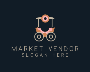 Donut Food Cart  logo design