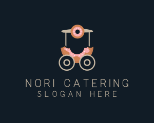 Donut Food Cart  logo design