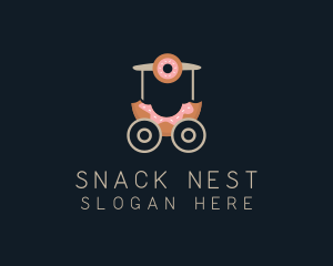 Donut Food Cart  logo design