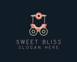 Donut Food Cart  logo design