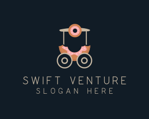 Donut Food Cart  logo design