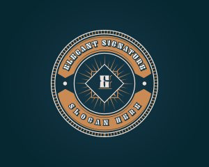 Luxury Vintage Retro Business logo design