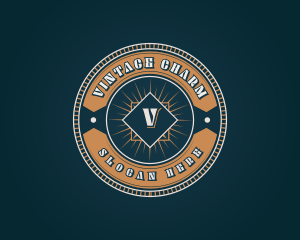 Luxury Vintage Retro Business logo design