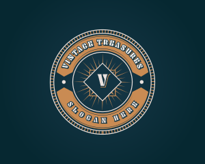 Luxury Vintage Retro Business logo design