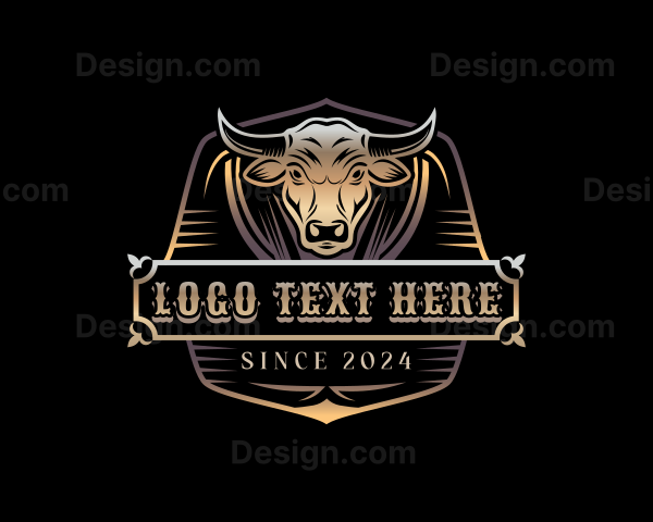 Bull Cattle Ranch Logo