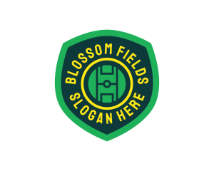 Soccer Field Shield logo design