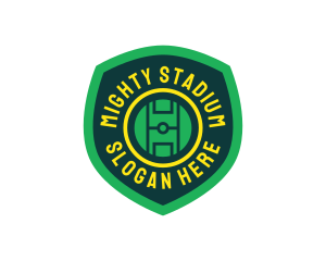 Soccer Field Shield logo design