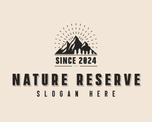 Nature Park Mountain logo design