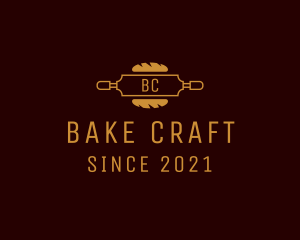 Baguette Rolling Pin Bakery  logo design