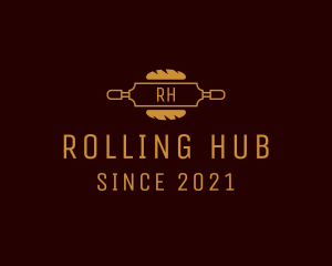 Baguette Rolling Pin Bakery  logo design