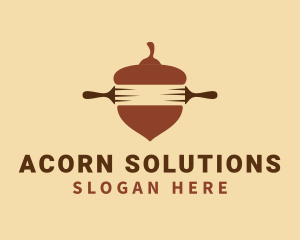 Brown Acorn Rolling Pin logo