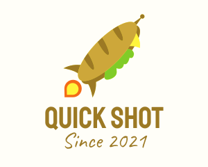 Rocket Launch Sandwich  logo design