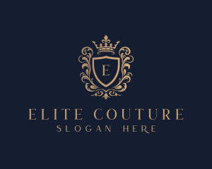 High End Crown Shield  logo design